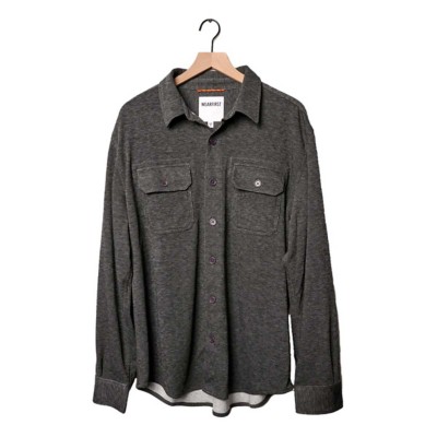 Men's WearFirst Brushed Rib Long Sleeve Button Up Shirt