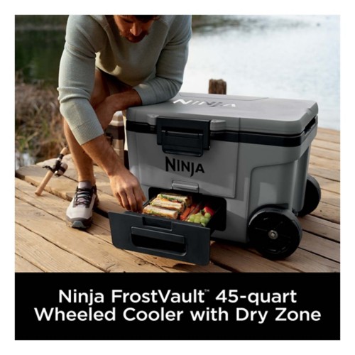 Ninja FrostVault 45qt Wheeled Cooler with Cold Dry Zone