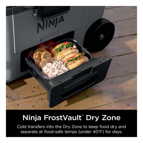 Ninja FrostVault 45qt Wheeled Cooler with Cold Dry Zone