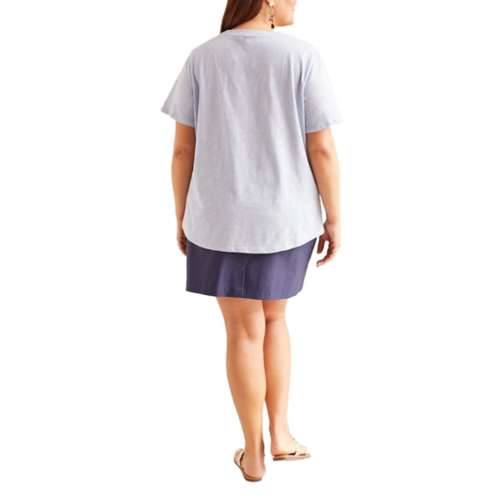 Women's Tribal Plus Size Basic Scoop Neck T-Shirt