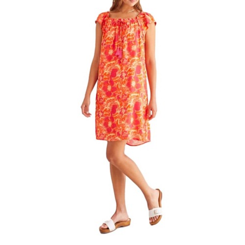 Women's Tribal Tie Midi Dress