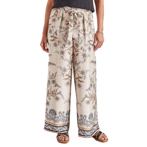 Women s Tribal Flowy Placement Print Pants
