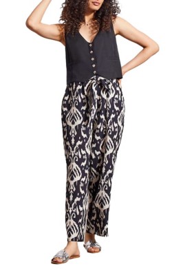 Women's Tribal Printed Pull-On Belted Pants