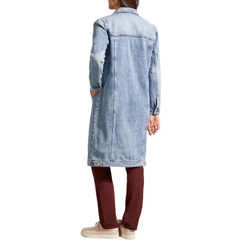 Hudson Jeans Women's Blue Long Denim Duster Jacket Size factory Small S