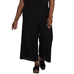 Women's Tribal Plus Size Flowy Wide Leg Crop Pants - Thumbnail 1 of 3