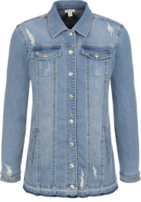 tribal maxi jean jacket