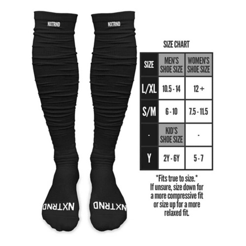 Youth NXTRND XTD Scrunch Crew Football Socks - Primary Image