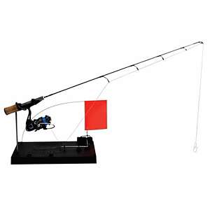 Ice Fishing Tip-Up Foldable with Pole Flag: Winter Fishing Rod Jaw Jacker  Ice Fishing Ice Fishing Tools Saltwater Fishing Rod Portable Fishing Poles