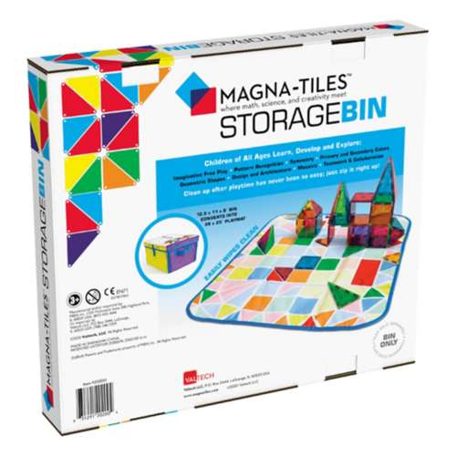 Magna Tiles Storage Bin with Interactive Play-Mat