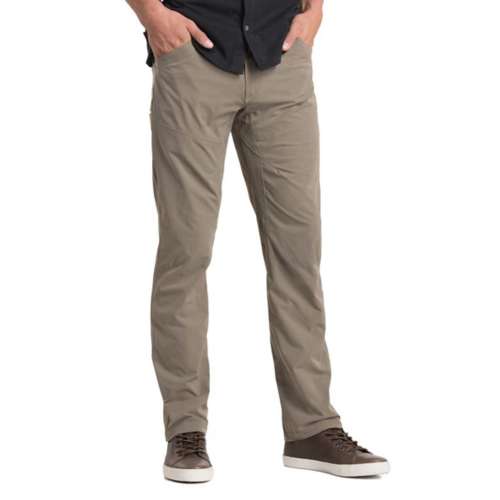 Men's Comfort Stretch Dock Pants, Standard Fit, Straight Leg, Flannel-Lined