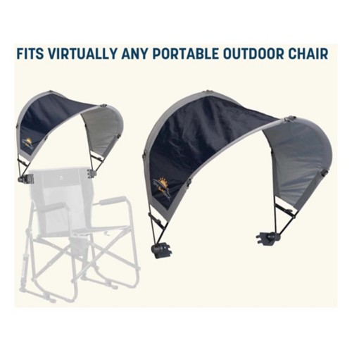 Folding Rocking Gci Outdoor Sunshade Rocker Chair Gray Folding