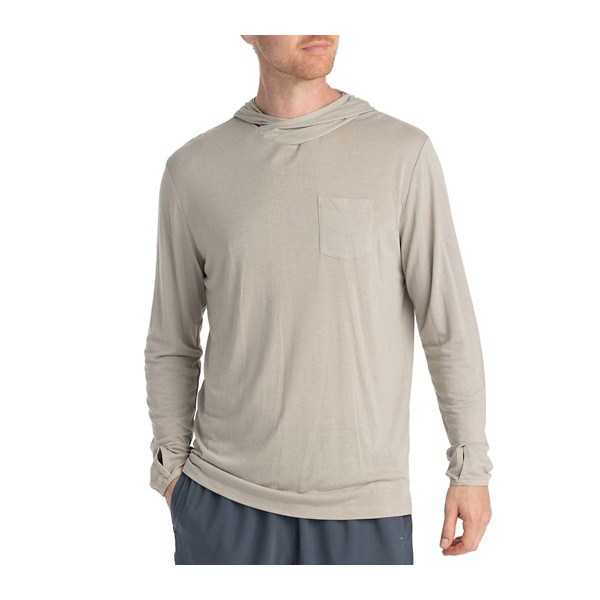 Men's Free Fly Bamboo Lightweight Long Sleeve T-Shirt XLarge Sandstone