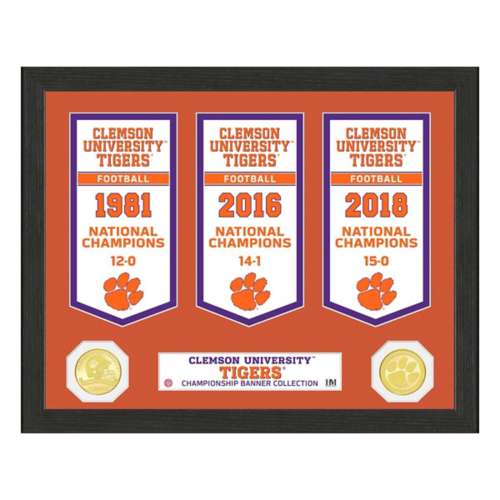 Clemson University Tigers National Champions Banner Collection Photo Mint