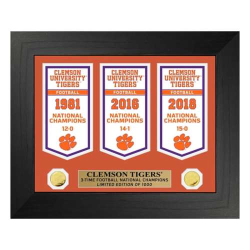 Clemson University Tigers National Champions Deluxe Banner Collection
