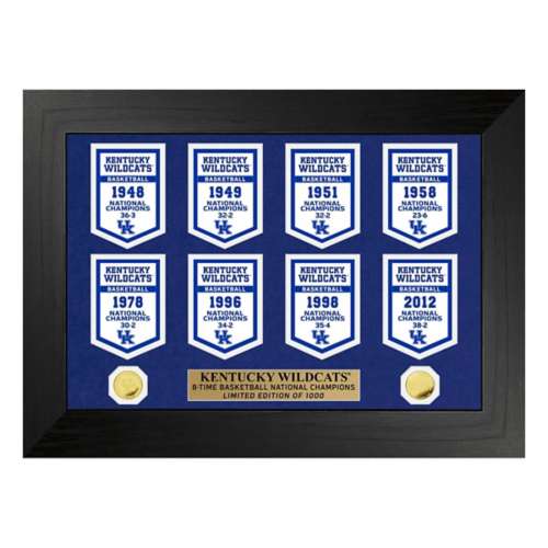 University of Kentucky Wildcats Basketball National Champions Deluxe Banner Collection