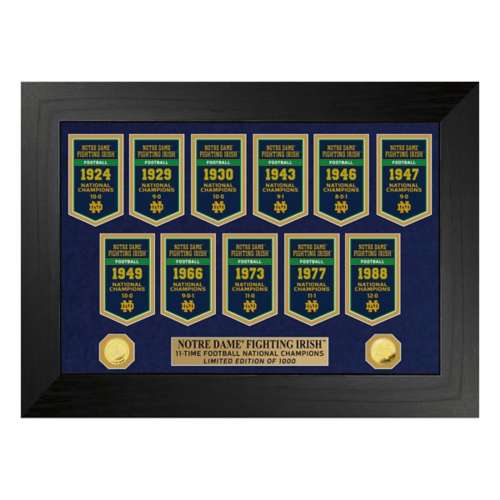 University of Notre Dame Fighting Irish National Champions Deluxe Banner Collection