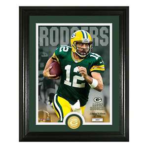 Highland Mint Green Bay Packers Aaron Rodgers #12 Brett Farve #4