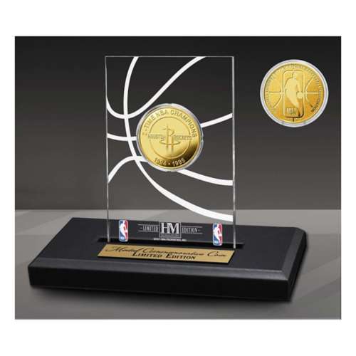 Houston Rockets NBA Champions Gold Coin Acrylic Desk Top