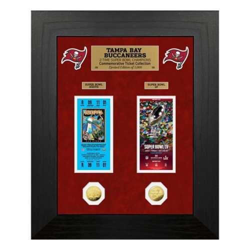 Tampa Bay Buccaneers 2-Time Super Bowl Champions Deluxe Gold Coin & Ticket Collection