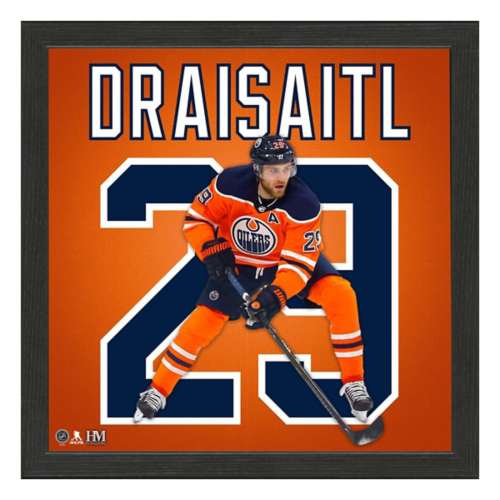 Leon Draisaitl Edmonton Oilers IMPACT Jersey Frame