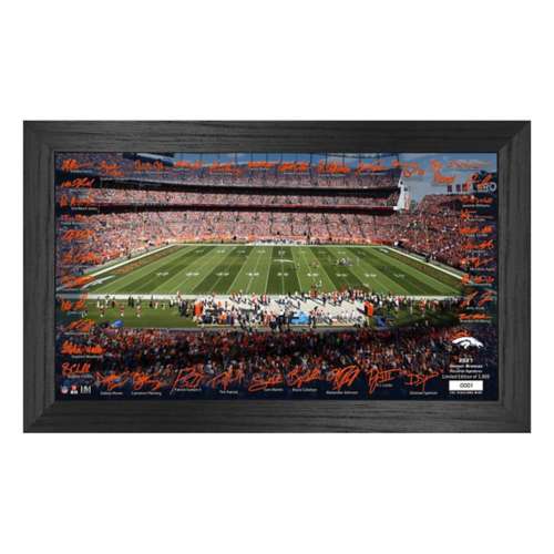 Highland Mint Denver Broncos Signatures and Stadium Framed Photo