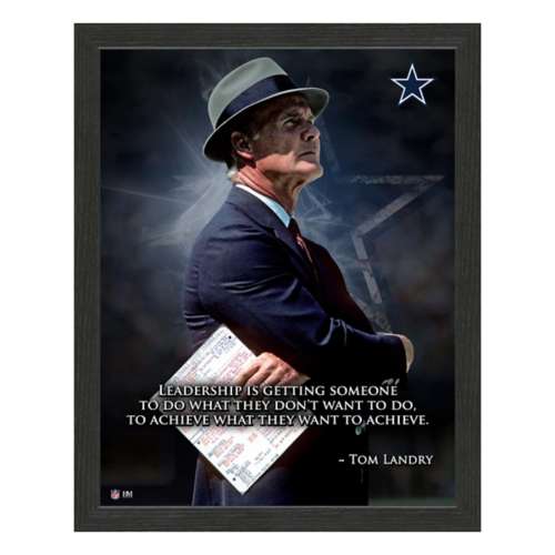 Highland Mint Tom Landry Dallas Cowboys Inspiration Frame