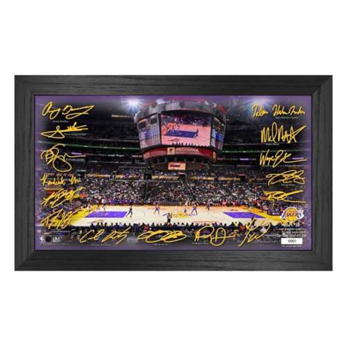 Highland Mint Los Angeles Lakers Framed Stadium Signatures Picture
