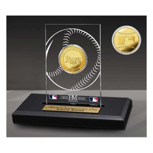 Highland Mint Tampa Bay Rays Gold Coin in Acrylic Display