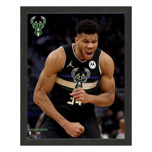 Highland Mint Milwaukee Bucks Giannis Antetokounmpo 12x15 Sport Frame