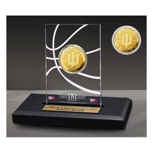 Indiana University Hoosiers Gold Coin in Acrylic Display