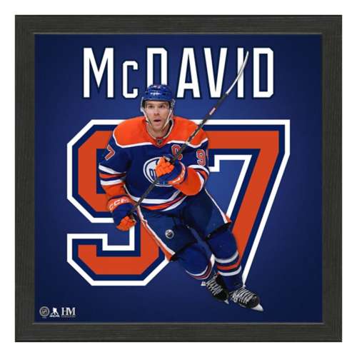 Connor McDavid Edmonton Oilers IMPACT Jersey Frame
