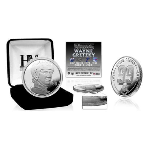 Wayne Gretzky NHL Career 1oz .999 Silver Coin