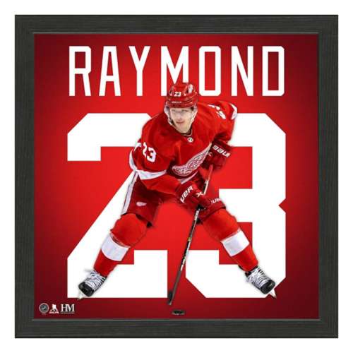 Lucas Raymond Detroit Red Wings IMPACT Jersey Frame