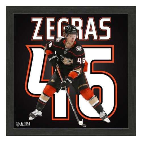 Trevor Zegras Anaheim Ducks IMPACT Jersey Frame