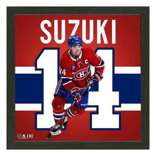Nick Suzuki Montreal Canadiens IMPACT Jersey Frame