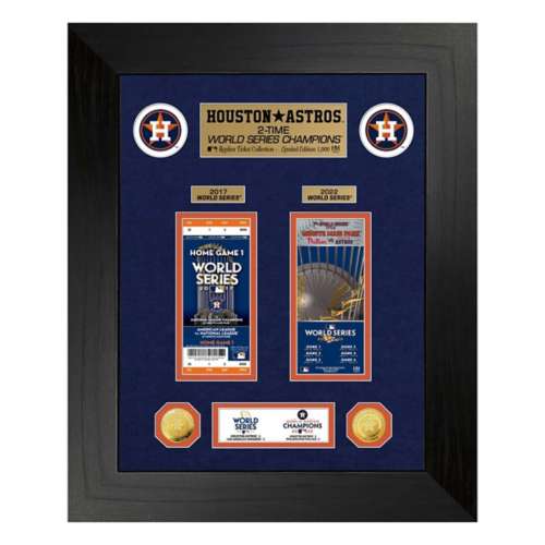 Highland mint Atlanta braves good framed world series tickets and collectors coins