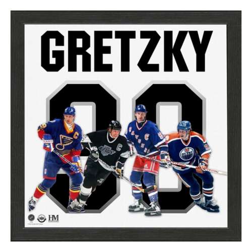Wayne Gretzky Team History Impact Jersey Frame