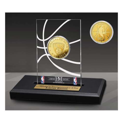 Brooklyn Nets Gold Coin Acrylic Desk Top
