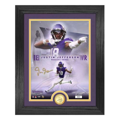 Justin Jefferson Autographed Purple College Style Jersey w/Natl