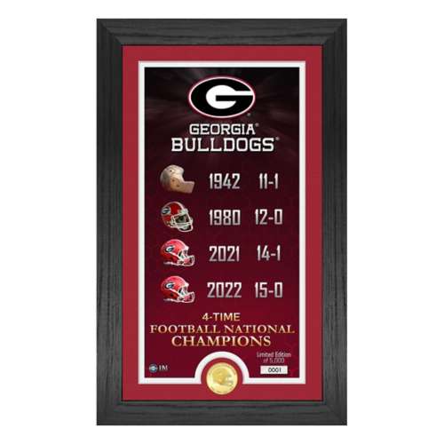 Georgia Bulldogs 4-Time National Champions "Legacy" Bronze Coin Photo Mint