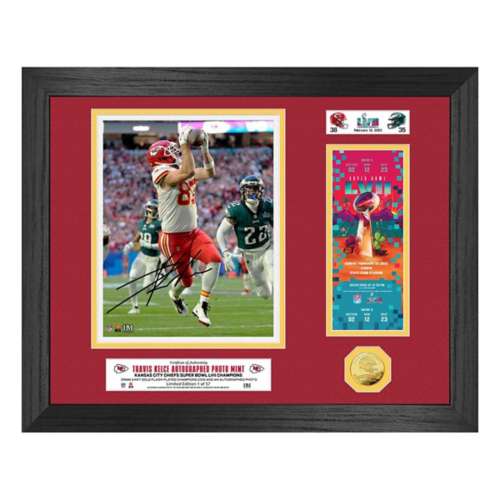 Travis Kelce Autographed and Framed Kansas City Chiefs Jersey