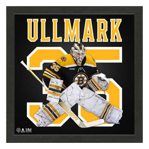 Highland Mint Boston Bruins Linus Ullmark NHL Impact Jersey Frame