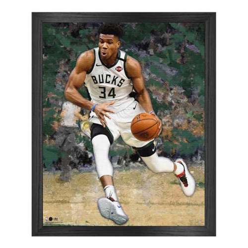 Highland Mint Milwaukee Bucks Giannis Antetokounmpo 16"x20" Framed Canvas