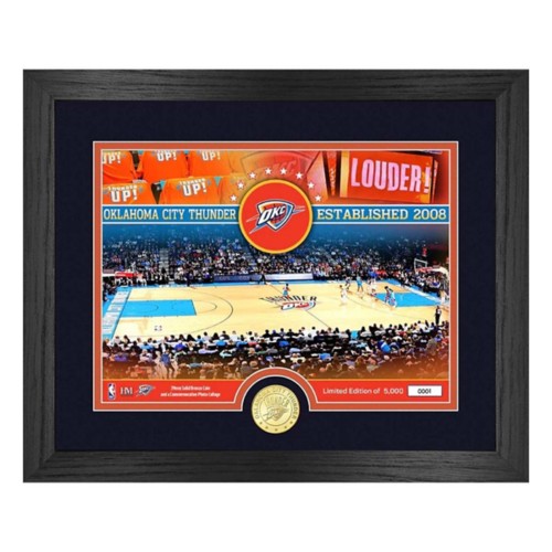 Highland Mint Oklahoma City Thunder Bronze Coin Court Photo Mint - Primary Image