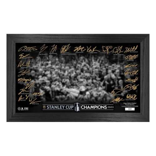 Highland Mint Vegas Golden Knights 2023 NHL Stanley Cup Champions Signature Pano Frame