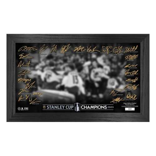 Highland Mint Vegas Golden Knights 2023 NHL Stanley Cup Champions Signature Celebration Pano Frame