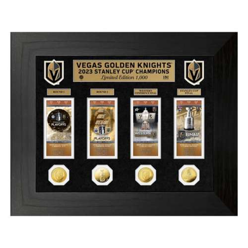 Highland Mint Vegas Golden Knights 2023 NHL Stanley Cup Champions Deluxe Ticket Photo Mint