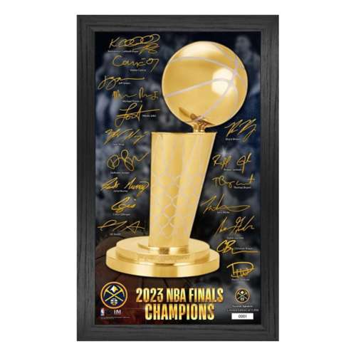 2023 Nuggets NBA Champs Signature Trophy Frame
