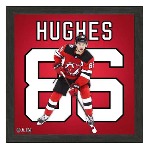 Highland Mint New Jersey Devils Jack Hughes NHL Impact Jersey Frame