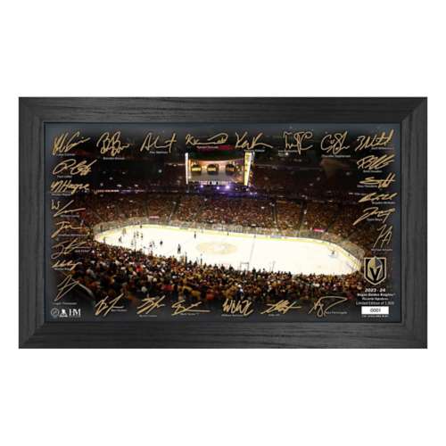 Highland Mint Vegas Golden Knights 2023-24 Signature Rink Frame